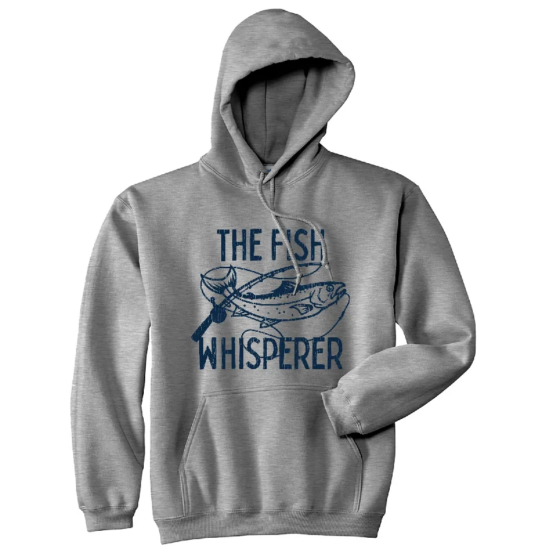 Men’s sleek navy hoodie-Fish Whisperer Hoodie