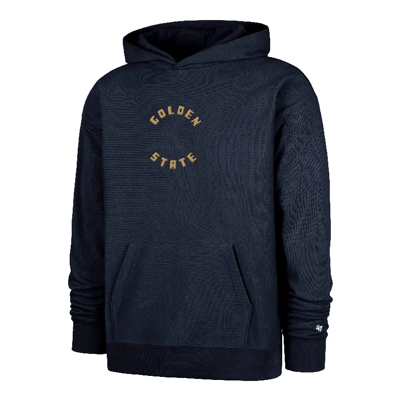 Hoodie with rugged texture men-GOLDEN STATE WARRIORS CITY EDITION DOUBLE CROSSOVER '47 FOUNDATION HOOD