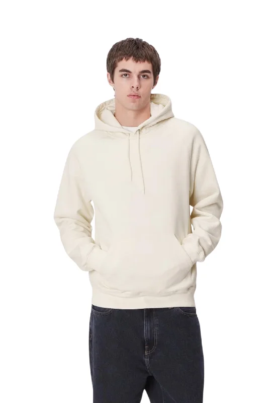 Hoodie for evening runs men-Hooded Chase Sweatshirt in Wax