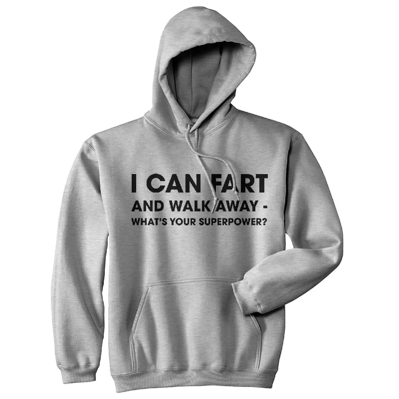 Men’s premium grey hoodie-I Can Fart And Walk Away What's Your Superpower Hoodie