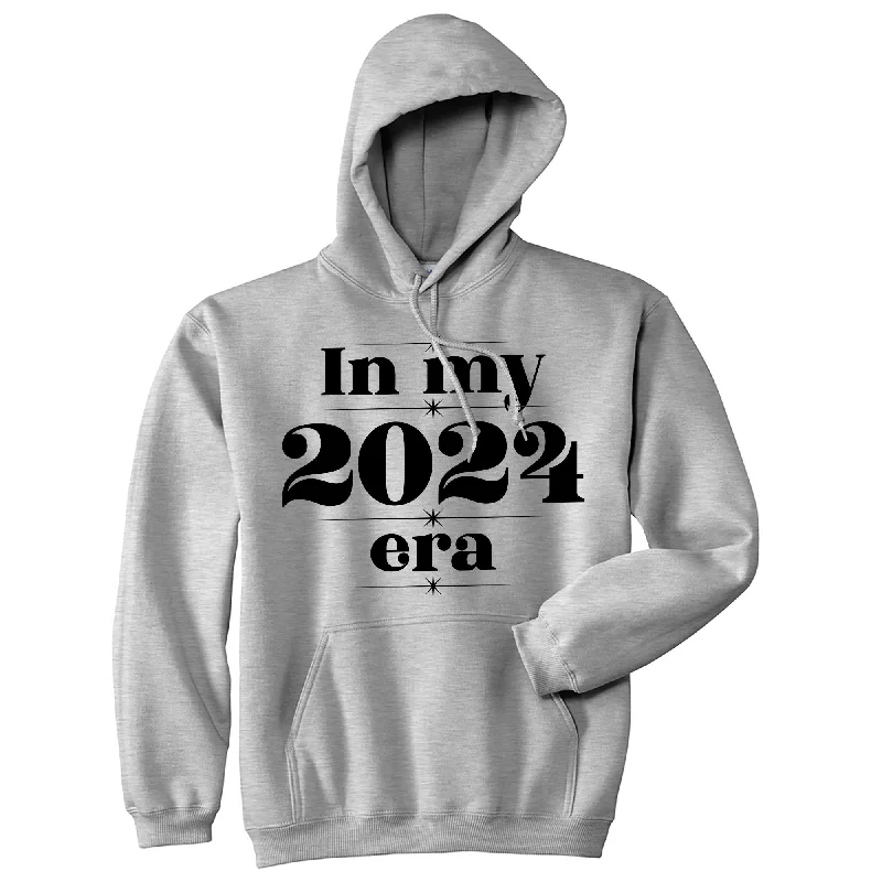 Hoodie for casual nights men-In My 2024 Era Unisex Hoodie Funny New Year Joke Hooded Sweatshirt