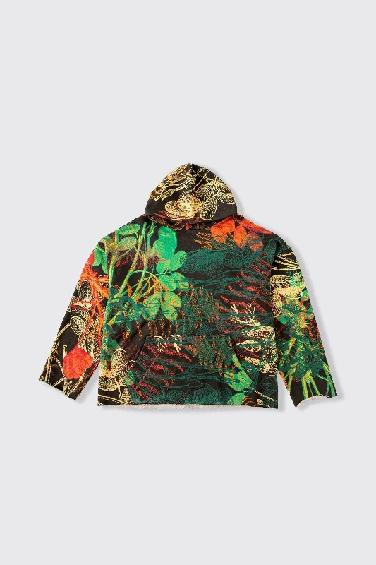 Men’s warm street hoodie-JUNGLE PRINTED HOODIE