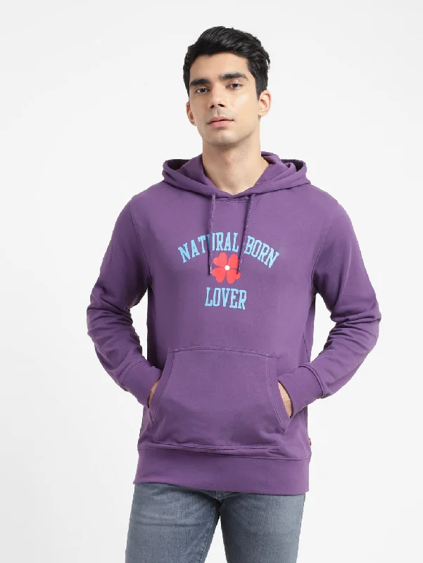 Hoodie for evening chill men-Men's Printed Hooded Sweatshirt