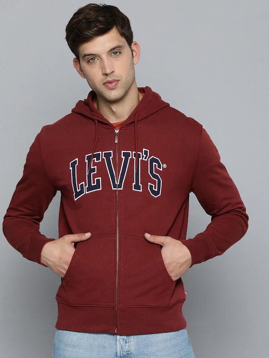 Hoodie for outdoor fun men-Men's Brand Logo Hooded Sweatshirt