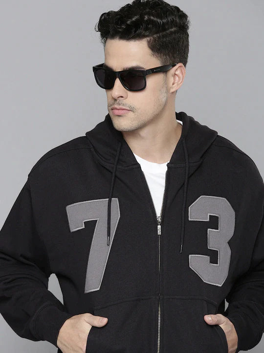 Hoodie for urban nights men-Men's Printed Hooded Sweatshirt