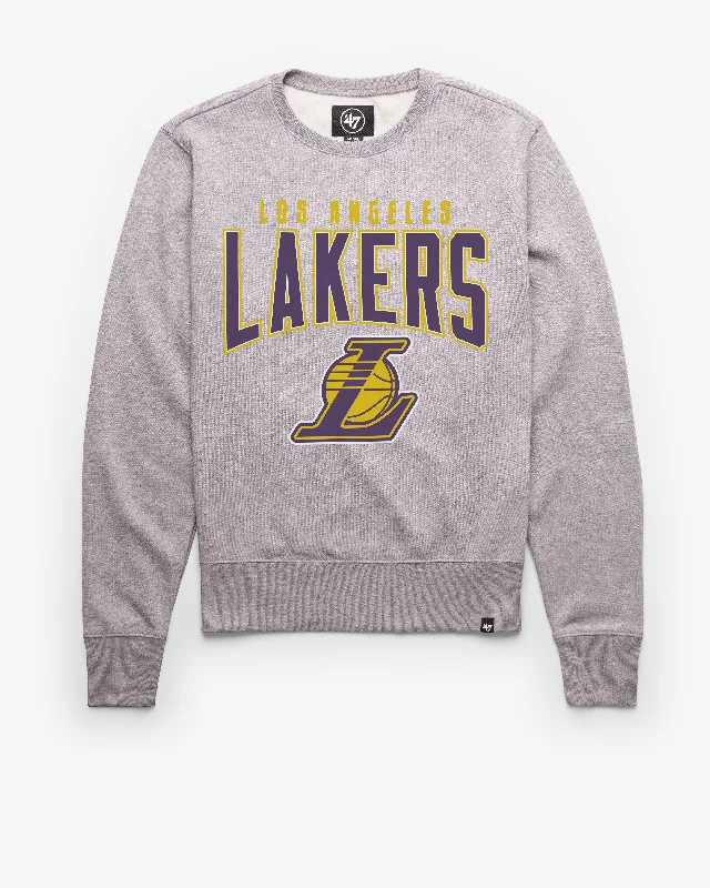 Hoodie with bold trim men-LOS ANGELES LAKERS TEAM ELEMENTS ARCH '47 HEADLINE CREW