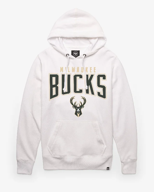 Hoodie with urban design men-MILWAUKEE BUCKS TEAM ELEMENTS ARCH '47 HEADLINE HOOD