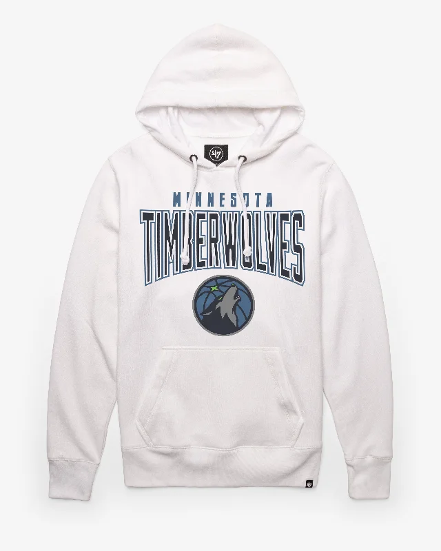 Hoodie with graphic texture men-MINNESOTA TIMBERWOLVES TEAM ELEMENTS ARCH '47 HEADLINE HOOD