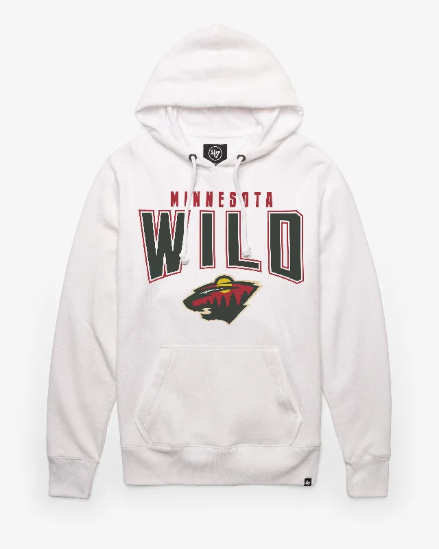 Hoodie for casual trips men-MINNESOTA WILD TEAM ELEMENTS ARCH '47 HEADLINE HOOD