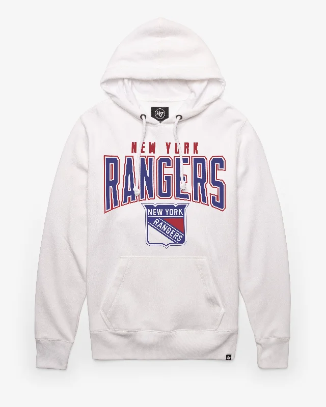 Hoodie for outdoor lounging men-NEW YORK RANGERS TEAM ELEMENTS ARCH '47 HEADLINE HOOD