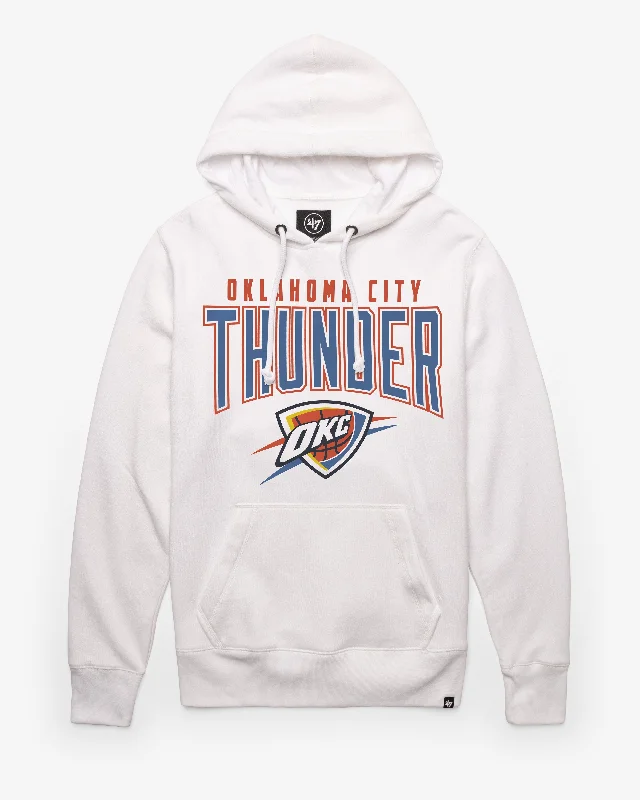 Men’s warm black hoodie-OKLAHOMA CITY THUNDER TEAM ELEMENTS ARCH '47 HEADLINE HOOD