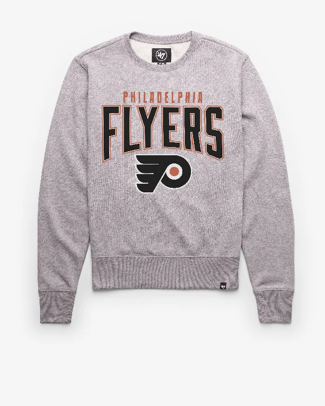 Men’s sleek navy hoodie-PHILADELPHIA FLYERS TEAM ELEMENTS ARCH '47 HEADLINE CREW