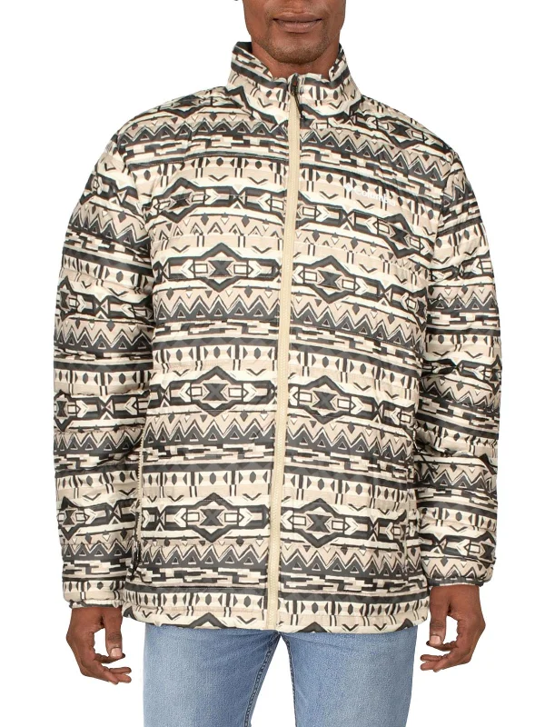 Men's cropped bomber jackets-Powder Lite Mens Quilted Polyester Puffer Jacket