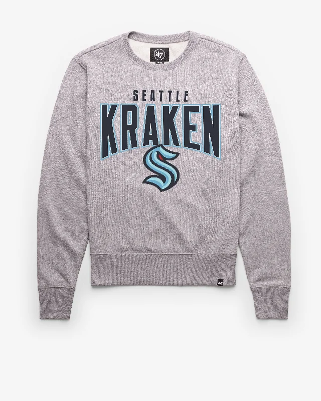 Hoodie with vintage wash men-SEATTLE KRAKEN TEAM ELEMENTS ARCH '47 HEADLINE CREW