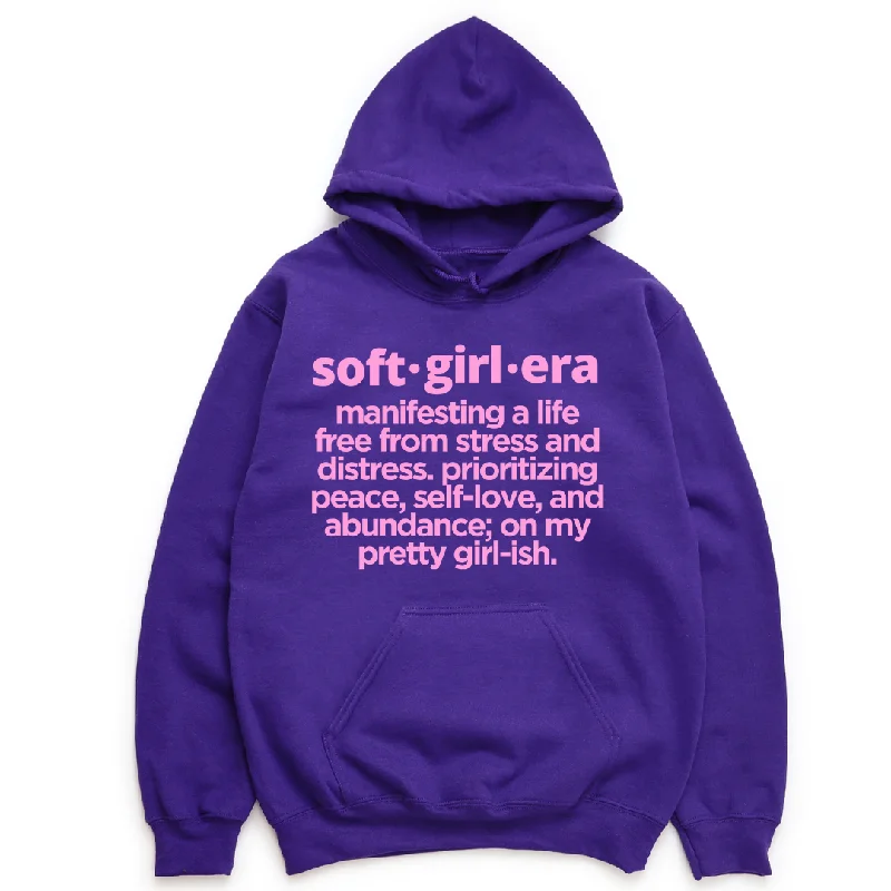 Hoodie for outdoor evenings men-Soft Girl Era Unisex Hoodie