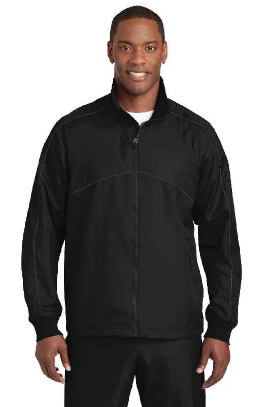 Men's sturdy rain jackets-Sport-Tek Men's Shield Ripstop Jacket JST83