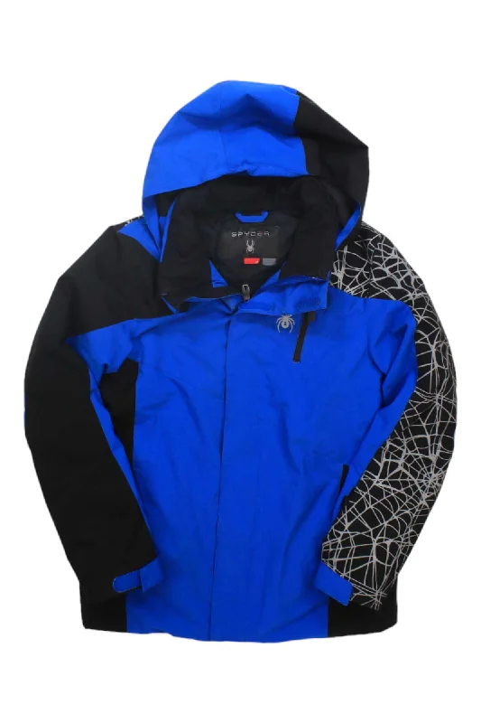 Men's embossed leather jackets-Spyder Boys Guard Ski Jacket