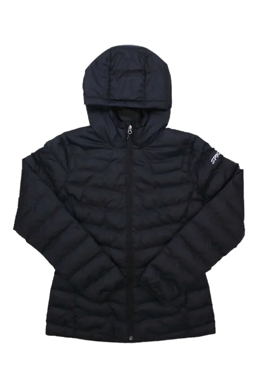 Men's belted trench jackets-Spyder Womens Peak Synthetic Down Jacket