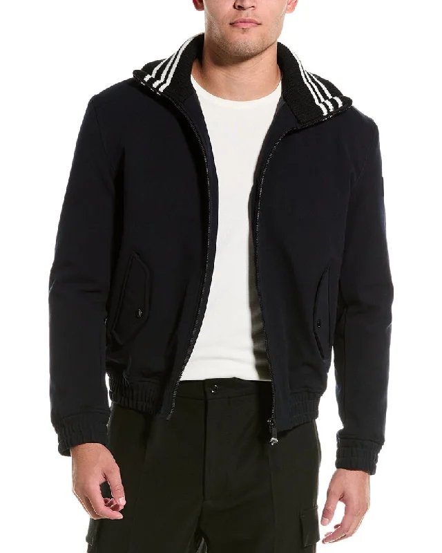 Men's structured trench jackets-The Kooples Bomber Jacket