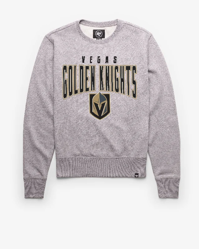 Hoodie with contrast fabric men-VEGAS GOLDEN KNIGHTS TEAM ELEMENTS ARCH '47 HEADLINE CREW