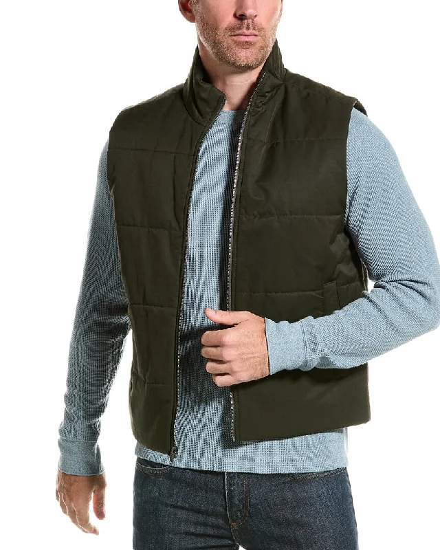 Men's hooded rain jackets-Vince Puffer Vest