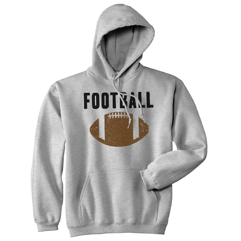 Men’s durable grey hoodie-Vintage Football Hoodie