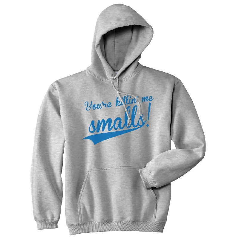 Men’s sleek grey hoodie-You're Killing Me Smalls Hoodie