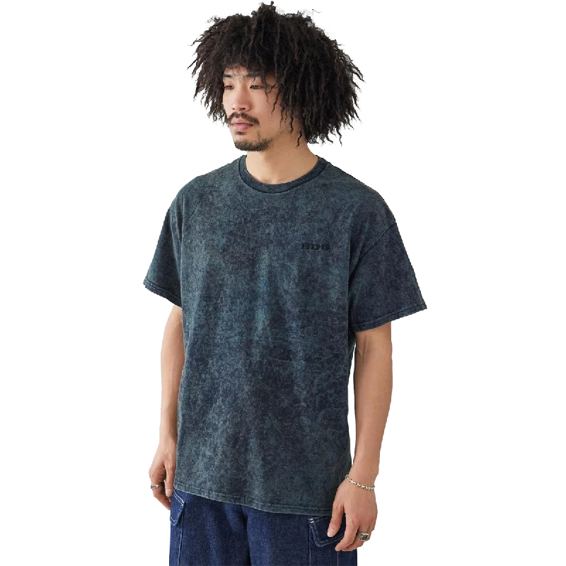 stylish short sleeve t-shirts for weekend relaxation -Men's Acid Wash Tee