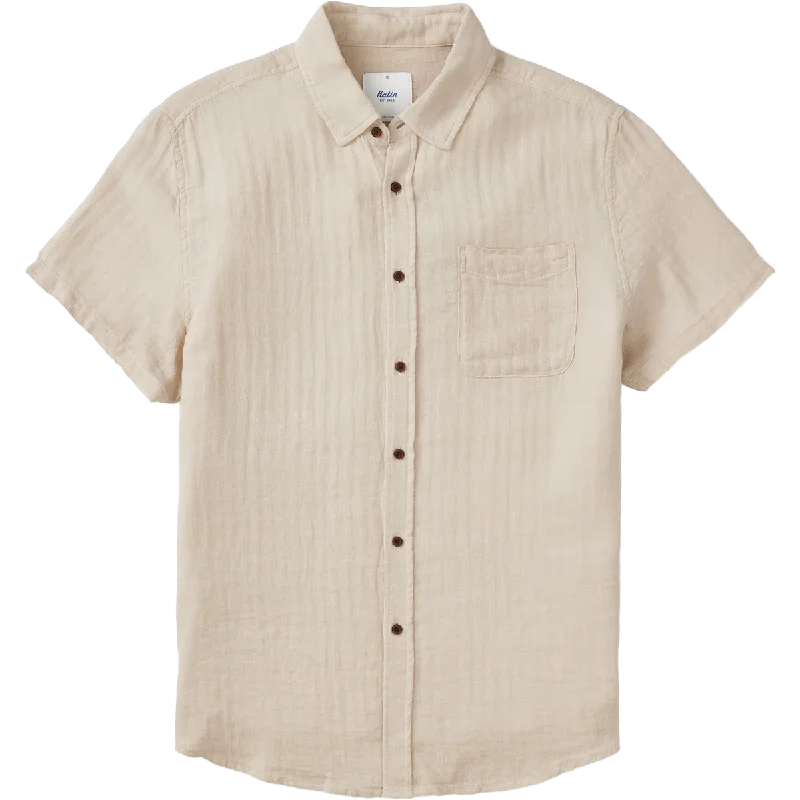 stylish short sleeve shirts for weekend trips -Men's Alan Solid Shirt