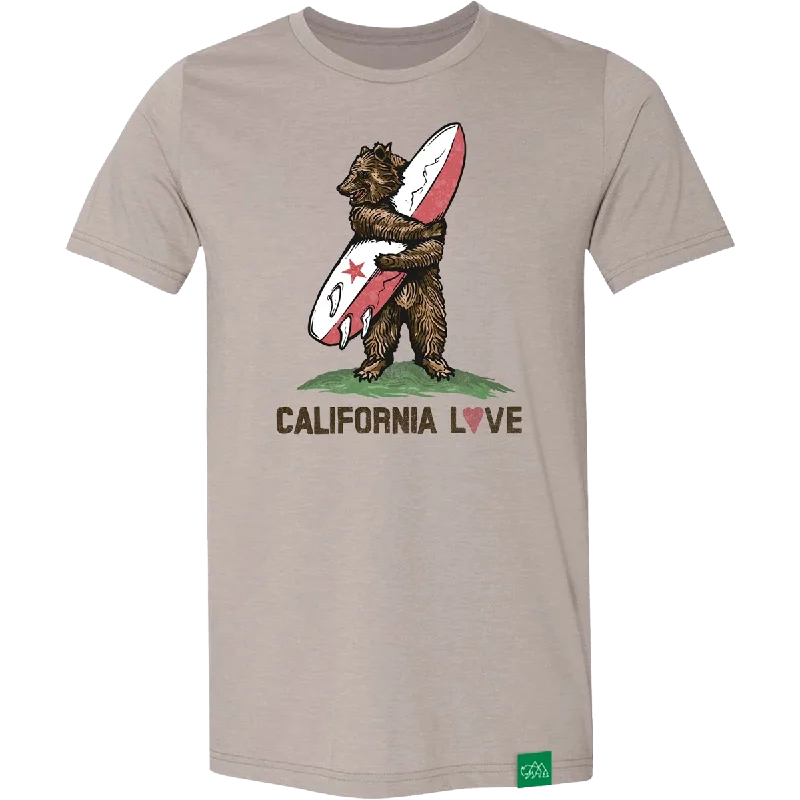 men’s short sleeve polo shirts for casual wear -Men's Calfornia Love Tee