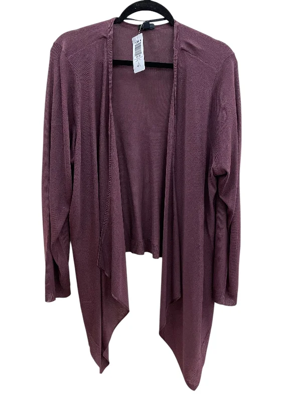 comfortable short sleeve shirts with modern designs -Sweater Cardigan By Torrid In Maroon, Size: 2x