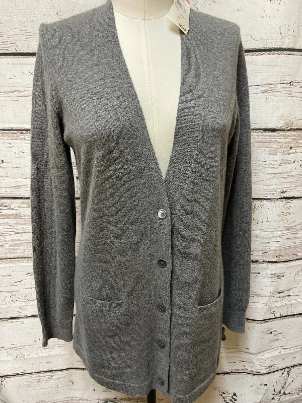 best short sleeve shirts for everyday comfort -Sweater Cardigan Cashmere By Cmc In Grey, Size: M