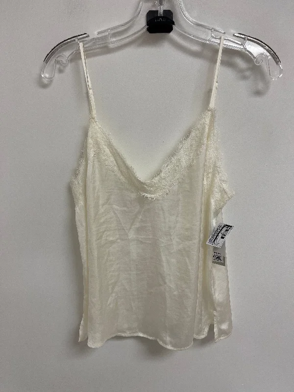 trendy short sleeve shirts for gym wear -Top Sleeveless By Bp In Cream, Size: L