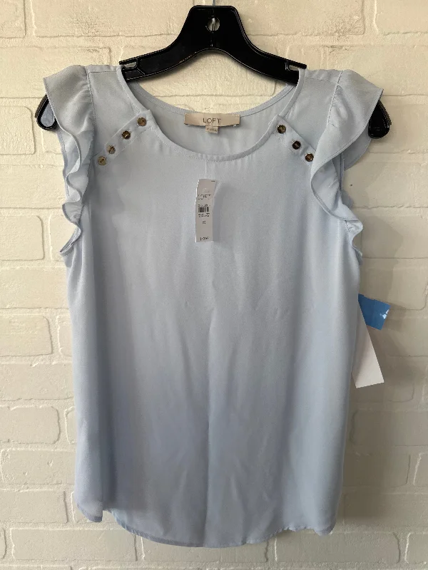 short sleeve shirts with modern designs for men -Top Sleeveless By Loft In Blue, Size: Xs