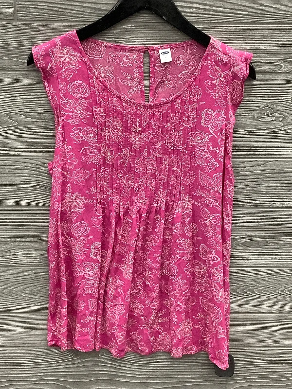 affordable short sleeve shirts with bold prints -Top Sleeveless By Old Navy  Size: M