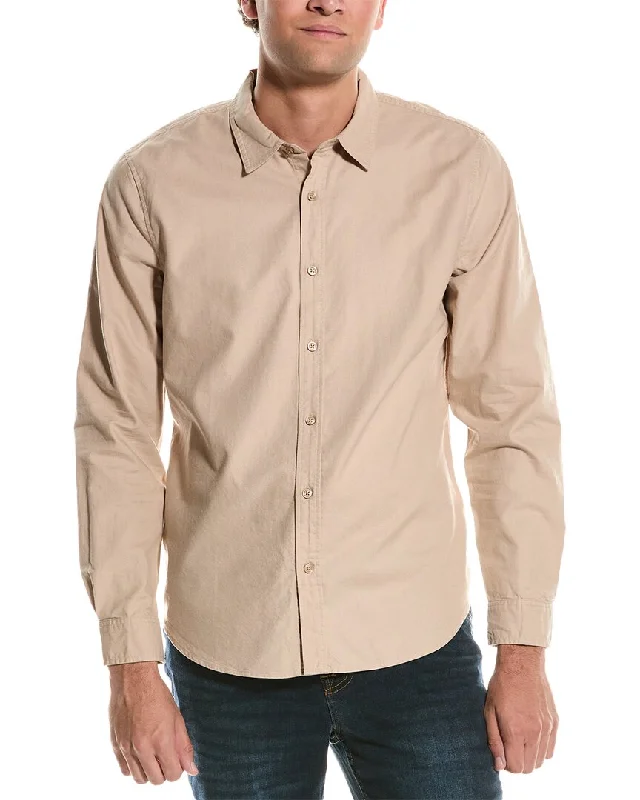 Men's natural-vibe shirts-7 For All Mankind Clean Front Shirt