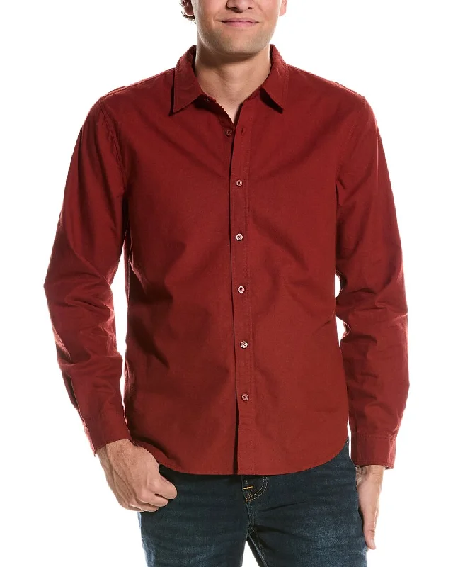 Men's obsidian shirts-7 For All Mankind Clean Front Shirt