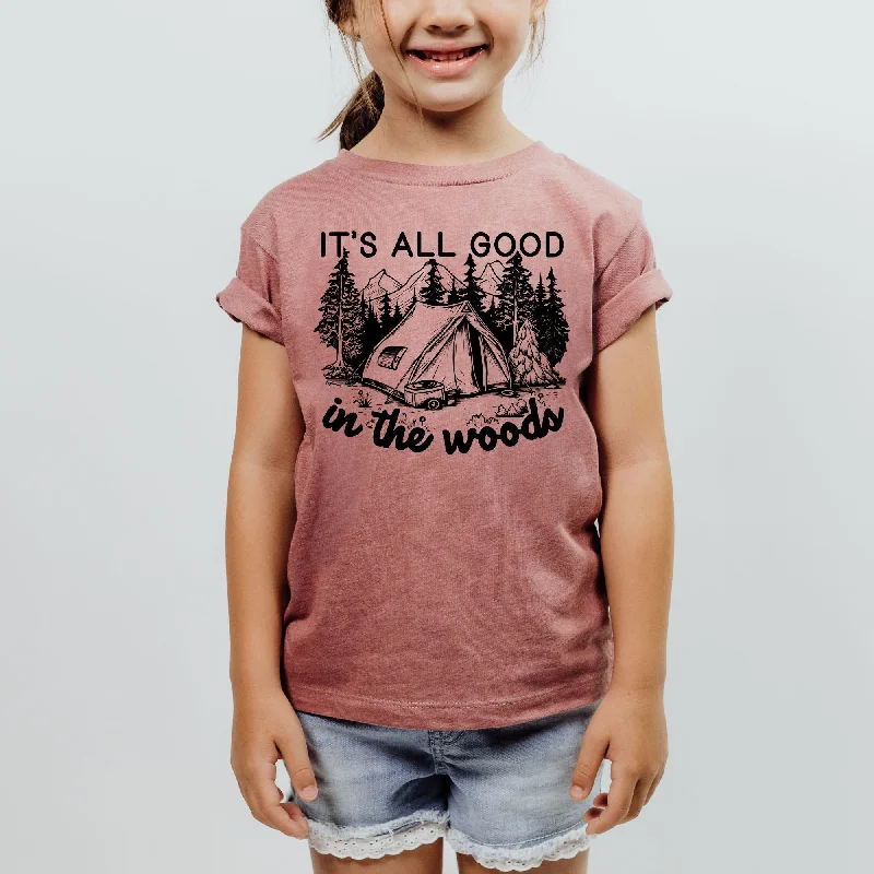 affordable summer short sleeve t-shirts for men -All Good In The Woods Youth T-Shirt