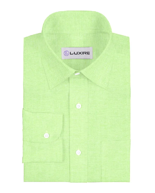 Men's savanna shirts-Brisbane Moss Chambray - Green