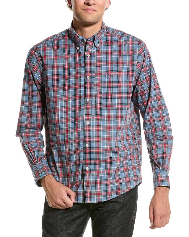 Men's forest-inspired shirts-Brooks Brothers Check Shirt