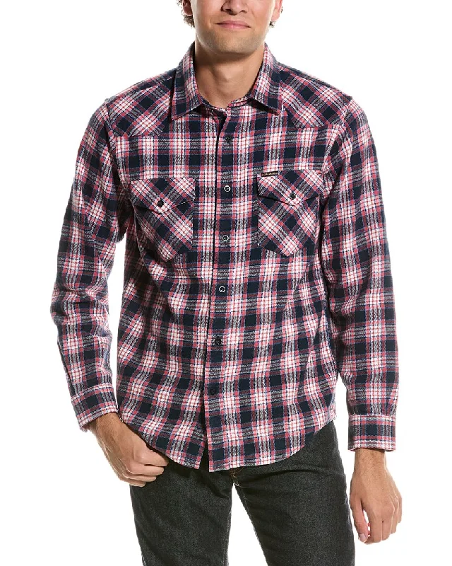 Men's mustang shirts-Brooks Brothers Twill Western Shirt