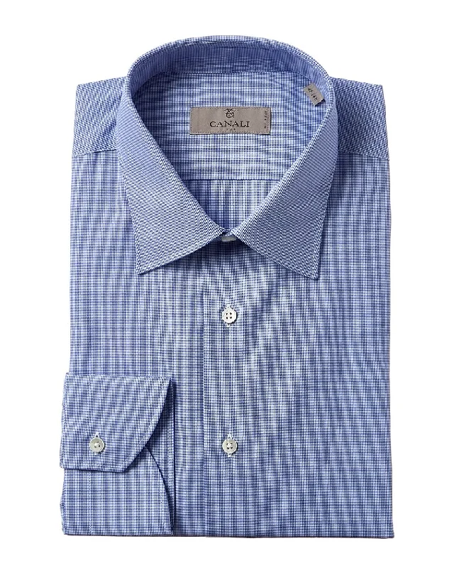 Men's weathered shirts-Canali Dress Shirt