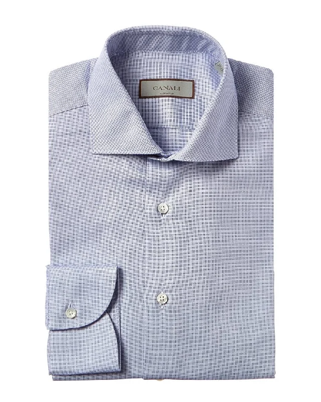 Men's washed-out shirts-Canali Dress Shirt