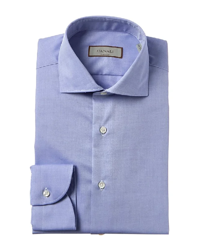 Men's dip-dye shirts-Canali Dress Shirt