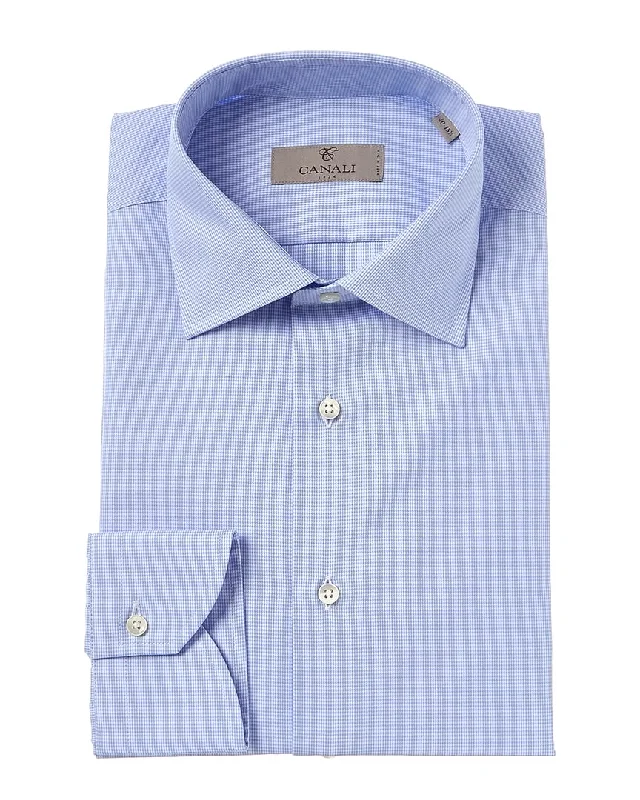 Men's soft-wash shirts-Canali Modern Fit Dress Shirt