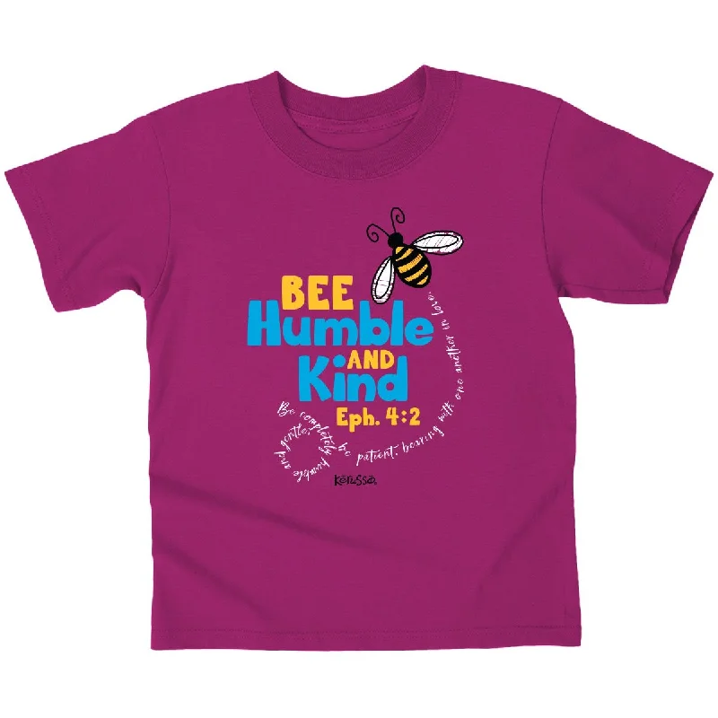 high-quality short sleeve shirts for all occasions -Cherished Girl Bee Humble Christian Toddler Youth T-Shirt