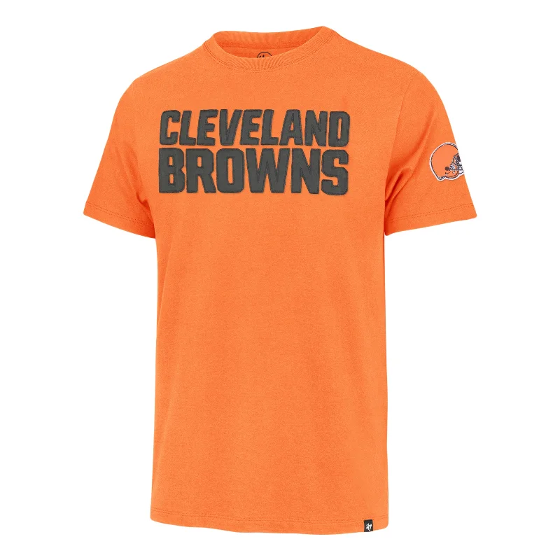 trendy summer short sleeve shirts for men -CLEVELAND BROWNS '47 FRANKLIN FIELDHOUSE TEE