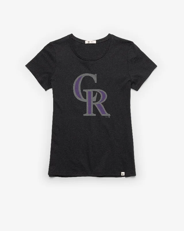 breathable short sleeve shirts for outdoor sports -COLORADO ROCKIES PREMIER '47 FRANKIE TEE WOMENS