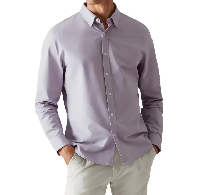 Men's beast shirts-Commuter Shirt - Slim Fit In Nightshade Oxford