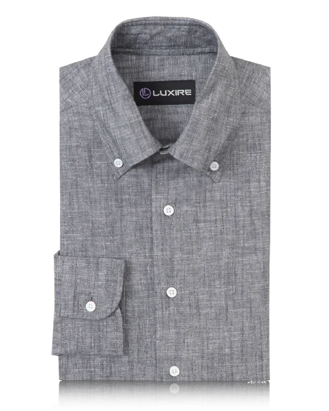 Men's gallery shirts-Dark Grey Chambray